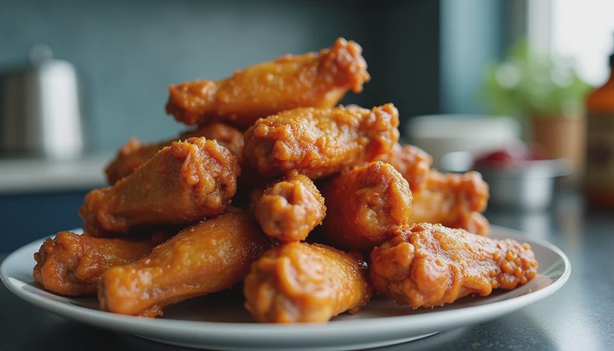 Visual context for whole chicken wings