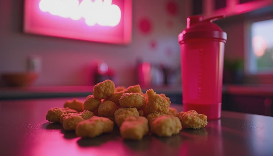 Illustration for high protein chicken nuggets