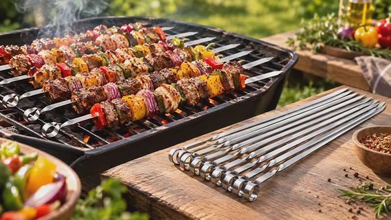 MOCUMEI Flat Metal Skewers Review 2026 — The Grilling Hack I Wish I'd Found Sooner