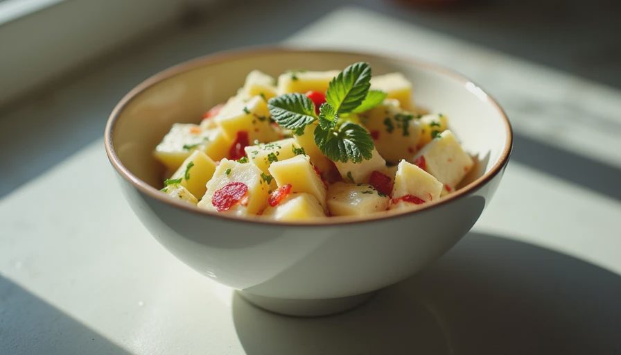 Visual context for red skin potato salad recipe