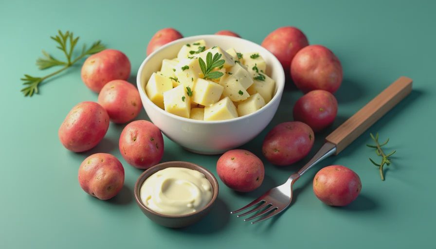 Visual context for redskin potato salad