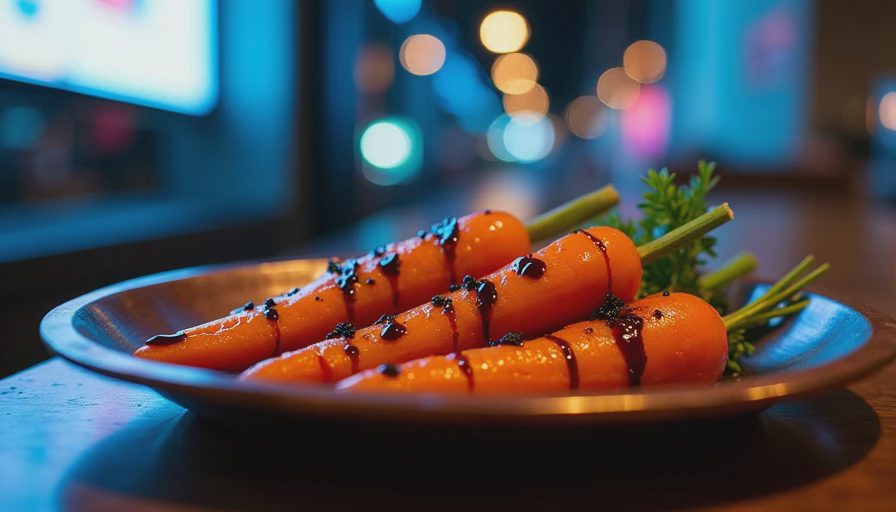 Visual context for glazed carrots balsamic vinegar