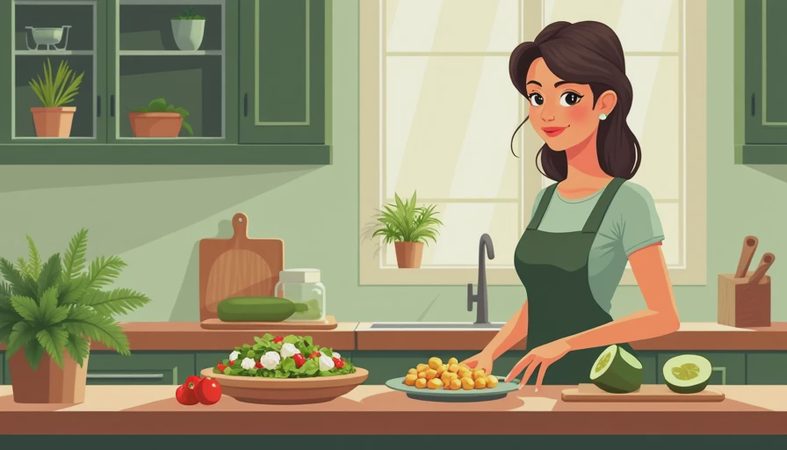 Chickpea Cucumber Feta Salad for a Fast Family Dinner