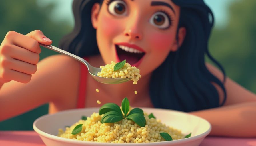 Visual context for chimichurri rice