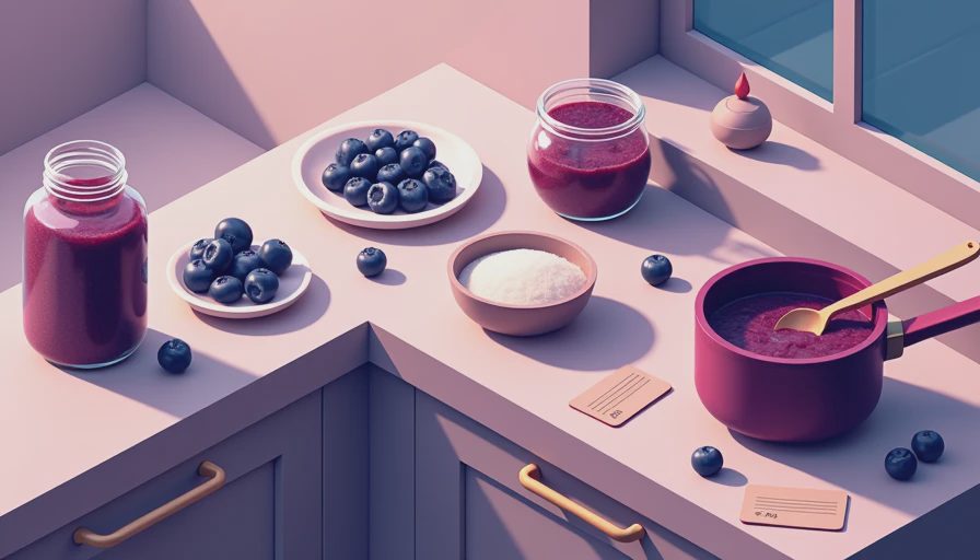 The blueberry jelly recipe I make for busy family breakfasts
