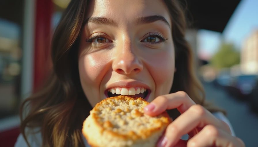 Visual context for whole wheat biscuits