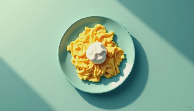 Scrambled Eggs with Sour Cream: Creamy, Fast, Family-Size Breakfast