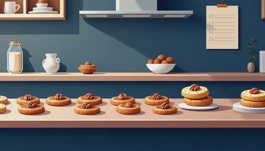 Visual context for cookies pecan caramel